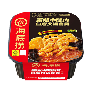 海底捞自热火锅 方便速食免煮出游野餐零食番茄小酥肉火锅275g