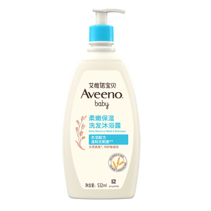 艾惟诺（Aveeno）艾维诺婴儿洗发水沐浴露二合一儿童安心洗沐二合一532ml补水保湿