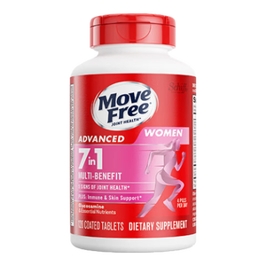 Move Free益节7合1女士硫酸氨糖软骨素补钙片120粒 维骨力成人美国原装进口