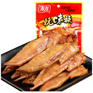 有友 卤香鸡翅65g 追剧必备休闲零食