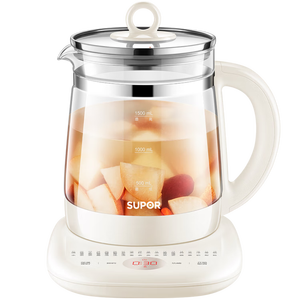 苏泊尔（SUPOR）养生壶 316L不锈钢 1.5L煮茶器花茶壶电热水壶 办公室保温煮茶壶 SW-15YJ05