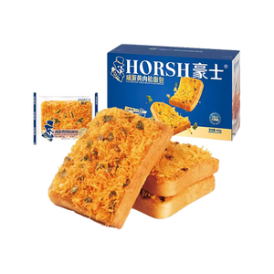 豪士（HAOSHI）乳酸菌小口袋豪士面包整箱速食蛋糕点心代餐吐司早餐休闲零食礼盒 豪士咸蛋黄肉松408g