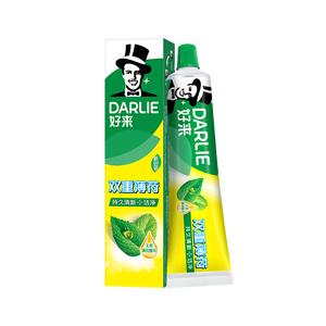 好来（DARLIE）(原黑人) 经典双重薄荷牙膏清新口气防蛀固齿护龈120g新旧包装