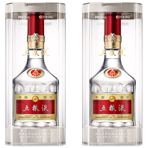 五粮液 普五八代  浓香型白酒 52度 500ml*2 双瓶 【名酒鉴真】年份随机