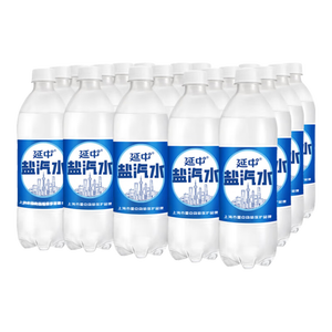 延中 经典原味盐汽水 饮料 600ml*20瓶 整箱塑膜包装