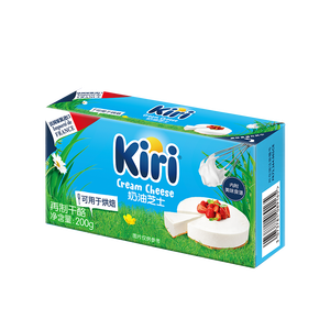 KIRI凯芮奶油奶酪奶油芝士200g 蛋糕轻乳酪 烘焙原料 法国进口原装