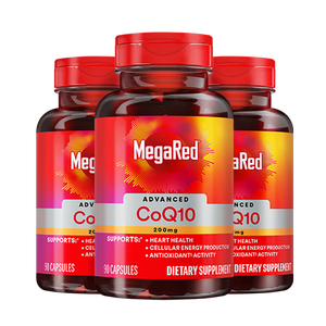 MegaRed脉拓辅酶q10胶囊高含量心脏coq10美国进口200mg90粒*3瓶