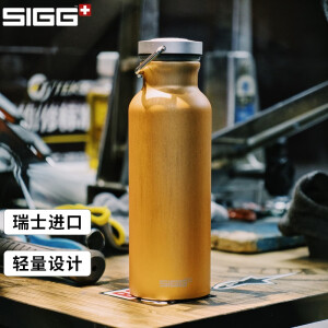 希格（SIGG） 瑞士SIGG进口水杯轻量便携铝瓶子户外运动水壶【1930经典款】 香槟色 1个 500ml 750ml