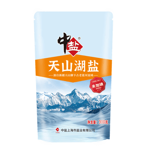 中盐 天山湖盐300g【未加碘 无抗结剂】天然湖盐食用盐 中盐出品