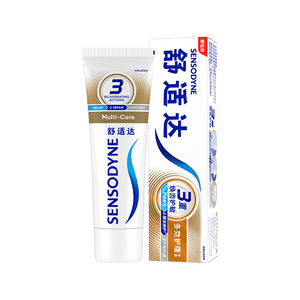 舒适达多效护理抗敏修护成人牙膏70g含氟防蛀旅行便携装京东自营