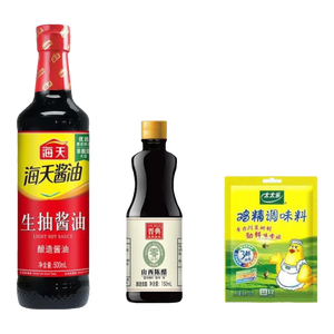 海天厨房调料组合装多件套油盐酱醋佐料调味搬家宿舍乔迁送礼盒福利品 【简易3件套】基础调味组合