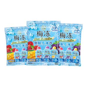 溜溜梅 梅冻电解质冰沙 果浆果冻0脂儿童健康休闲解馋零食 电解质冰沙梅冻240g
