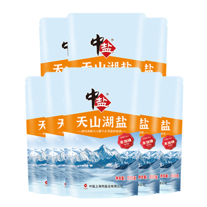 中盐 天山湖盐300g*8【未加碘 无抗结剂】天然湖盐食用盐 中盐出品
