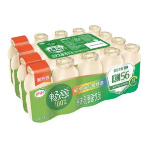 伊利畅意100%乳酸菌饮品原味菌株K56 11月产 100ml*20瓶/提【8个月保质期】