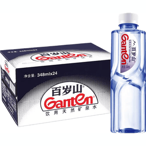 百岁山矿泉水348ml瓶装水商务接待便携日常微量元素矿物质天然水饮用水 饮用天然矿泉水348ml*12瓶