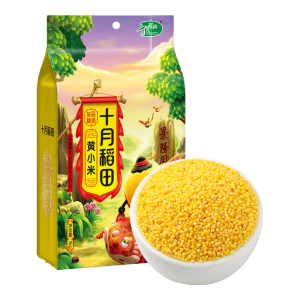 十月稻田 黄小米 1kg 五谷杂粮 粥米 粗粮 早餐小米粥 小米新米 2斤