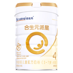 合生元（BIOSTIME）派星 学龄前儿童奶粉 4段(3岁或以上)800g*1罐 自护力/高钙
