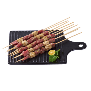 鲜京采内蒙古孜然羊肉串净重2斤 （约50串）露营户外烧烤 京东自有品牌