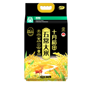 十月稻田 当季新米 绿色食品 五常大米 10斤 京东超市 联名款 东北大米