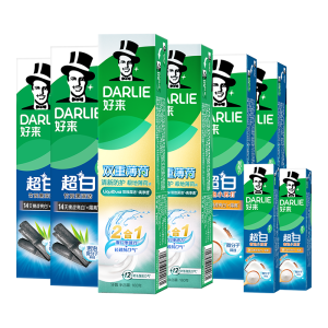 DARLIE好来(原黑人)热销榜双重薄荷2合1超白去烟渍去口气美白牙膏880g