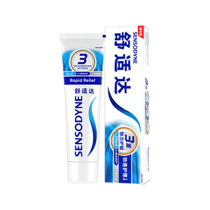 舒适达劲速护理抗敏成人牙膏180g 含氟防蛀清新口气京东自营 新老随机发