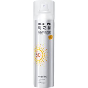 RE:CIPE玥之秘水晶防晒喷雾180ml 防晒霜隔离男女清爽SPF50+【临期清仓】