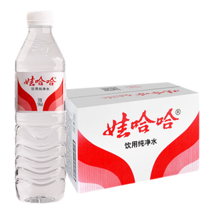 娃哈哈 纯净水饮用水596ml*24瓶 纸箱装整箱水（新老包装随机发货）