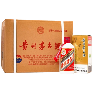 茅台 2020年 飞天 酱香型白酒 53度375ml*12 整箱装（原箱原封）陈年老酒 收藏礼赠【名酒鉴真】
