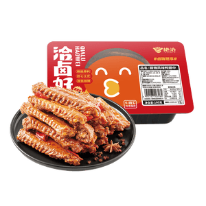 绝洽鸭翅中160g甜辣熟食卤味下酒菜零食小吃追剧宵夜解馋食品绝味旗下