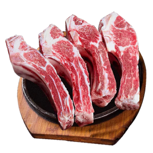 牛勇气 谷饲原切手抓牛肋排 净重4斤 牛排骨段眼肋骨炖煮食材 源头直发