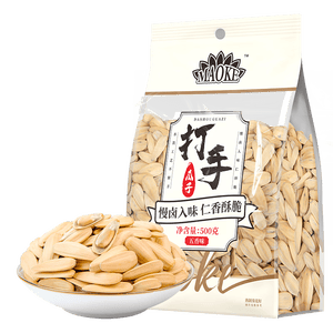 MAOKE打手瓜子500g多味瓜子毛嗑水洗脱皮大颗粒古法葵花籽坚果炒货零食
