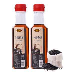 黑芝麻香油小磨香油凉拌菜火锅油碟蘸料调味油家用调料香香磨 1瓶黑芝麻香油250ml
