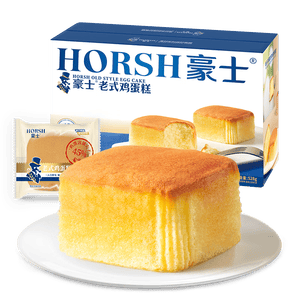 豪士老式鸡蛋糕528g 早餐面包嫩鸡蛋糕无水蒸蛋糕休闲零食糕点
