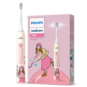 飞利浦（PHILIPS）声波电动牙刷钻石3系IP乔治桑莉莉限定款 生日礼物情侣款送男士/女友 HX5171/02莉莉款