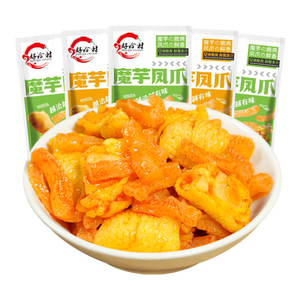 魔芋凤爪脱骨无骨柠檬味鸡爪香辣味零食追剧解馋开胃休闲小吃 魔芋凤爪香辣味2包