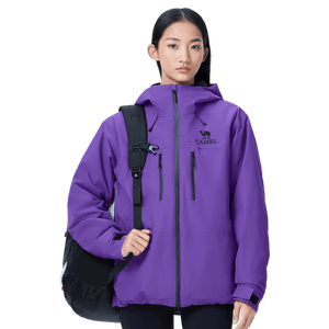 骆驼女装硬壳冲锋衣男款三合一可拆卸外套户外暴雨防水登山服