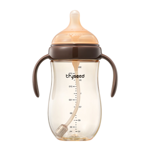 世喜奶瓶6-9个月以上大宝宝ppsu婴儿仿母乳奶嘴带重力球手柄300ml