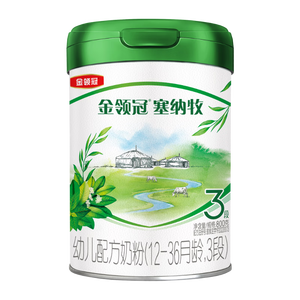 伊利金领冠塞纳牧有机A2β-酪蛋白奶粉3段(12-36月)800g*1罐 首款HMO