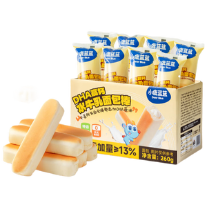 小鹿蓝蓝DHA高钙水牛乳山药面包棒 儿童早餐面包 营养面包早餐吐司260g