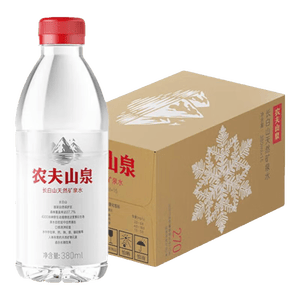 农夫山泉  长白山天然矿泉水 源自长白山 380ml*15瓶 380ml*15瓶*2箱