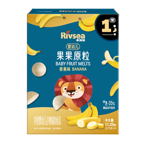 禾泱泱婴幼儿果果原粒香蕉味11.25g高钙宝宝零食小巧练抓握6月+