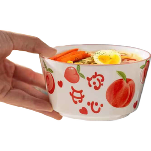 4.5英寸水果碗陶瓷碗家用套装饭碗一人一个专人碗具套装碗餐具 4.5英寸水果碗1只【花色随机】