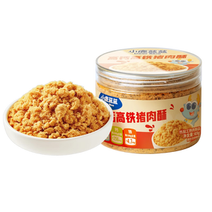 小鹿蓝蓝宝宝高蛋白高铁猪肉酥65g/罐儿童零食拌饭拌面调味