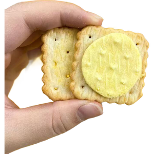 【线下商超同款】芝士夹心饼干咸味独立包装休闲零食糕点办公8.3g 10包【买赠活动装】