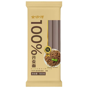 金沙河100%荞麦面方便速食500g*1袋荞麦低脂粗粮代餐饱腹感健身食品