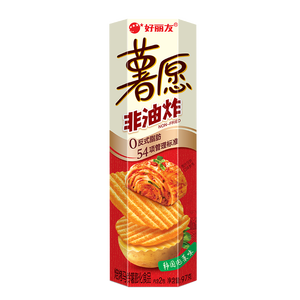 好丽友（ORION）薯愿薯片泡菜味97g/罐 非油炸追剧膨化休闲零食解馋小包装办公室