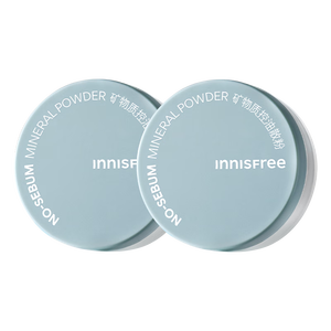悦诗风吟（Innisfree）控油矿物质散粉5g*2带粉扑持久定妆敏感肌油皮蜜粉