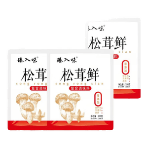 臻大厨松茸鲜100克代盐鸡精味精调味炒菜家用菌菇粉袋装调味料 臻大厨松茸鲜100g*5袋