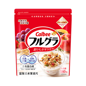 卡乐比（Calbee）原味水果麦片380g 进口非油炸 营养早餐代餐零食