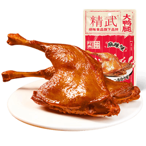 精武麻辣大鸭腿120g 熟食卤味办公室解馋便携零食真空装